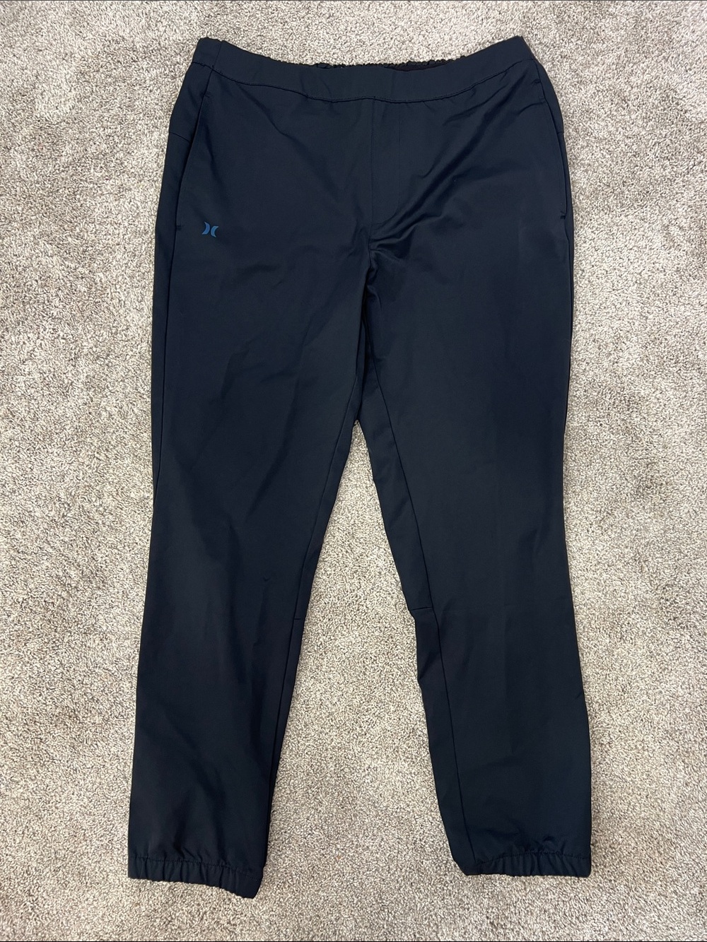 Hurley Black Athletic Joggers with Small Logo LARGE